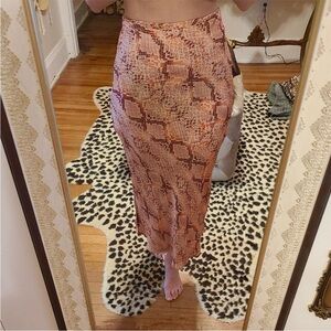 Urban Outfitters Brown Snake Print Dress